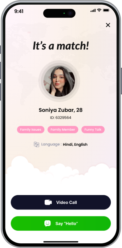 Sukoon match screen